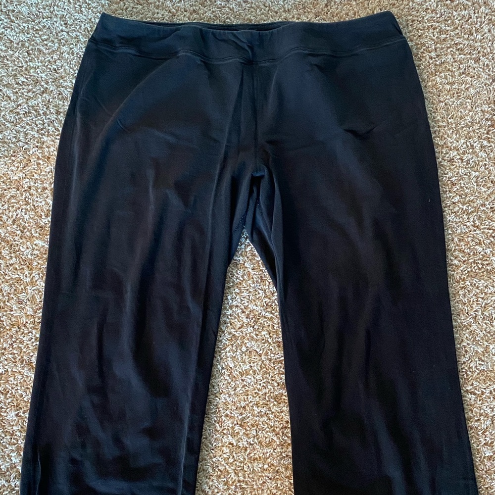 Black yoga pants - Lands End - 3X
